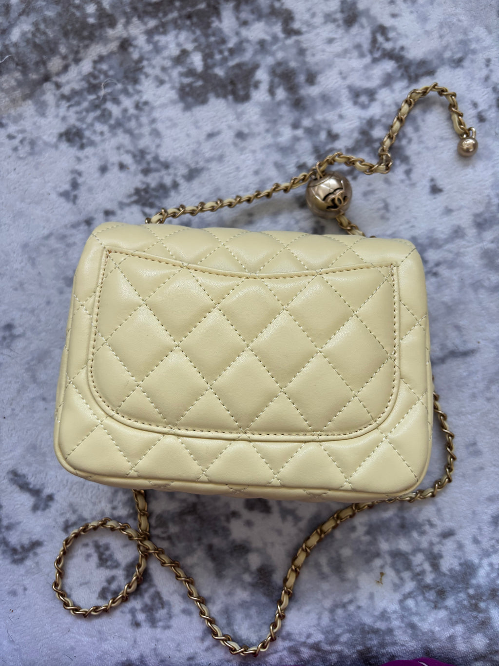 Yellow C Flap Bag