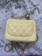 Yellow C Flap Bag