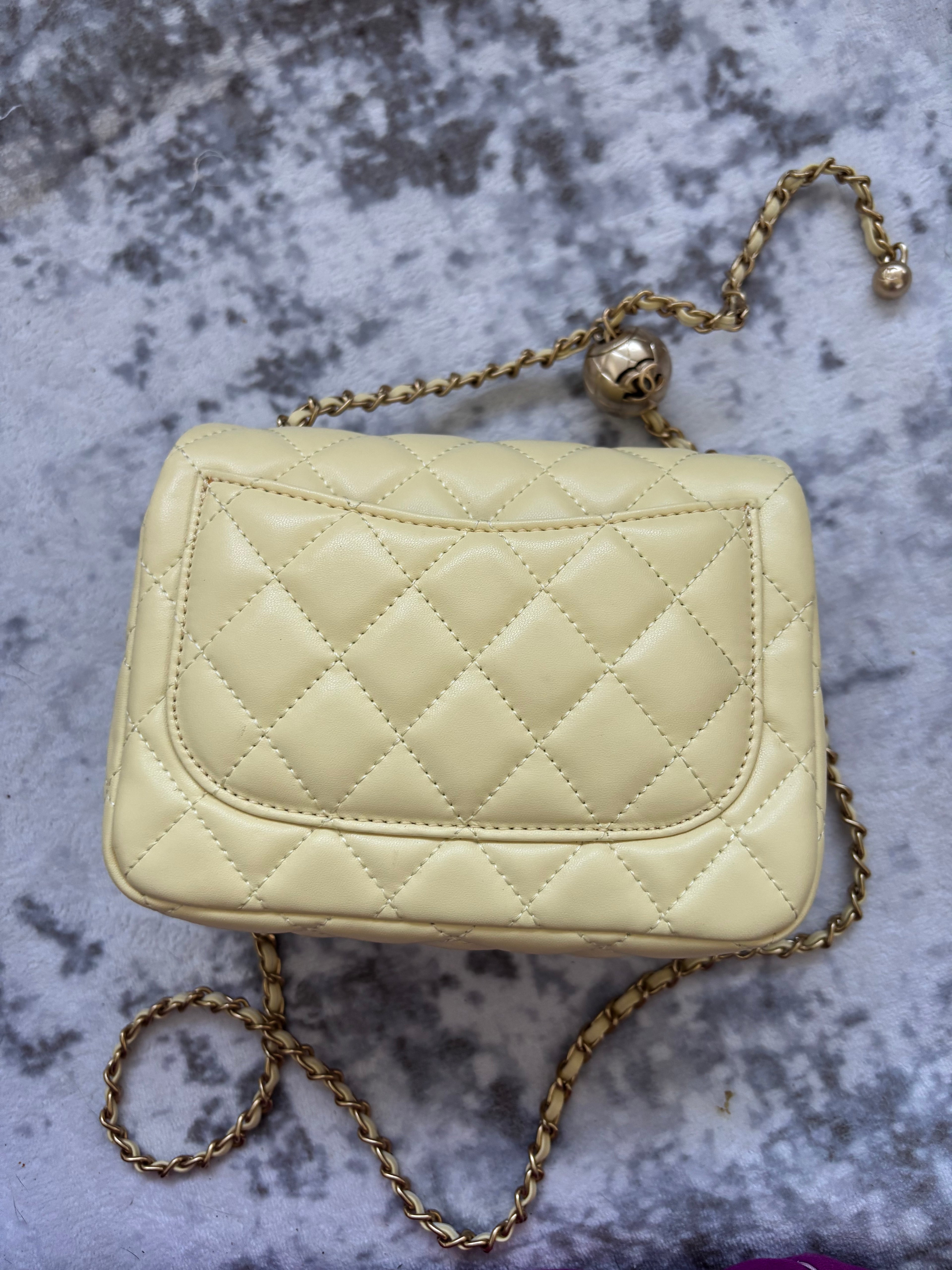 Yellow C Flap Bag