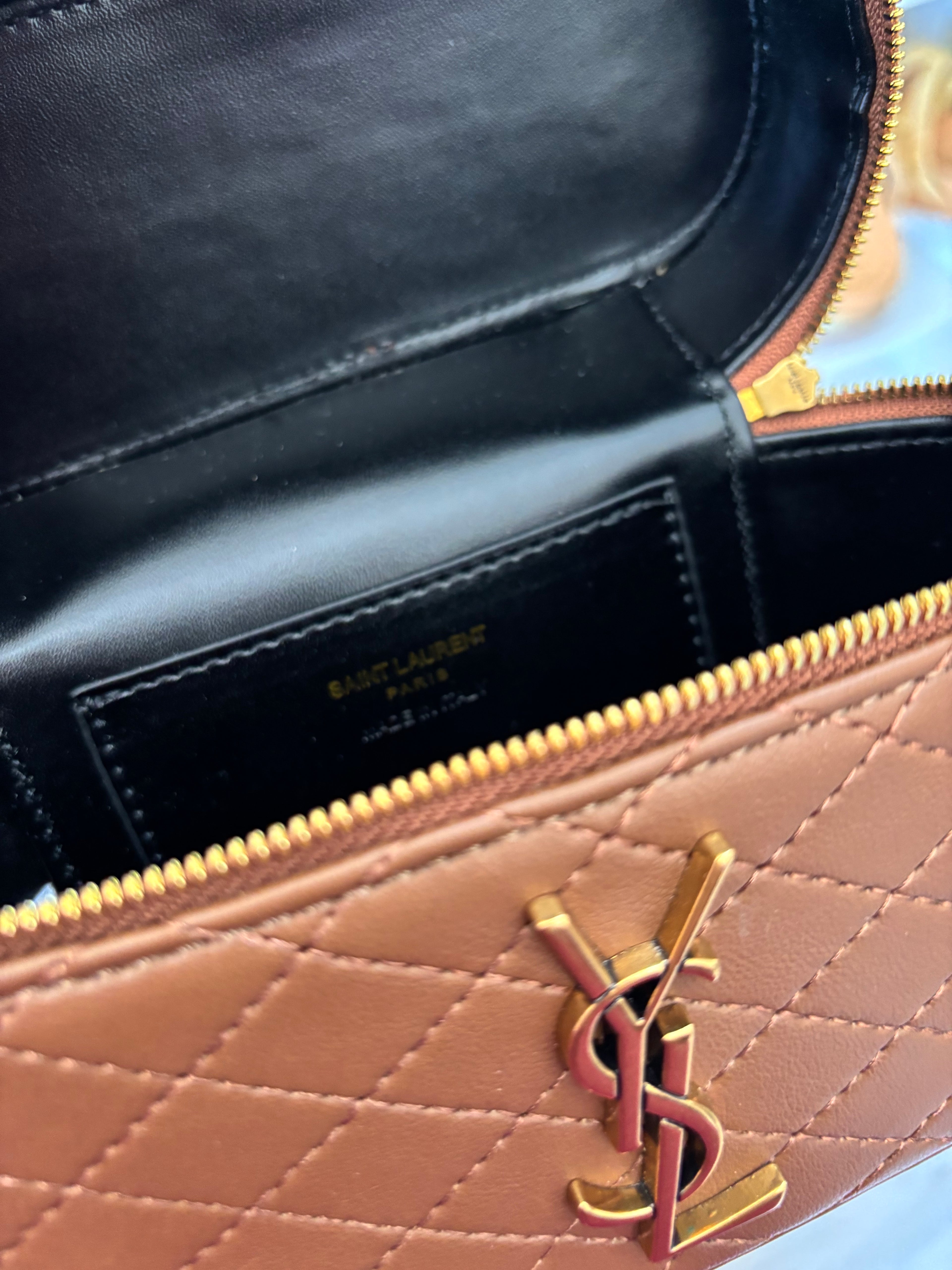 Y Brown Vanity Bag