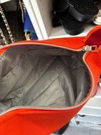 Orange H Makeup Bag