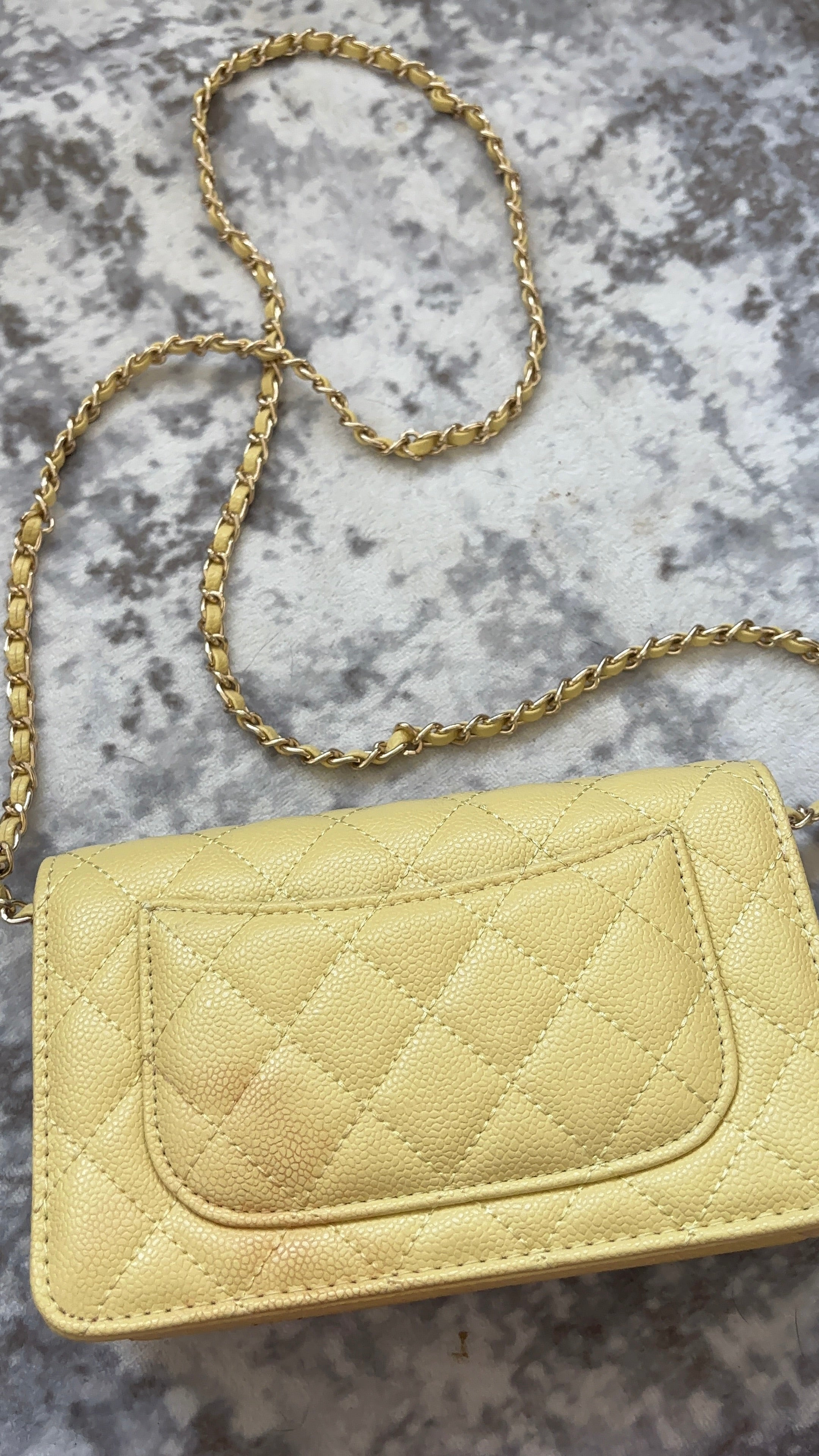 Yellow Chain Bag