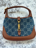 TOP QUALITY! Blue Denim G bag