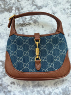 TOP QUALITY! Blue Denim G bag