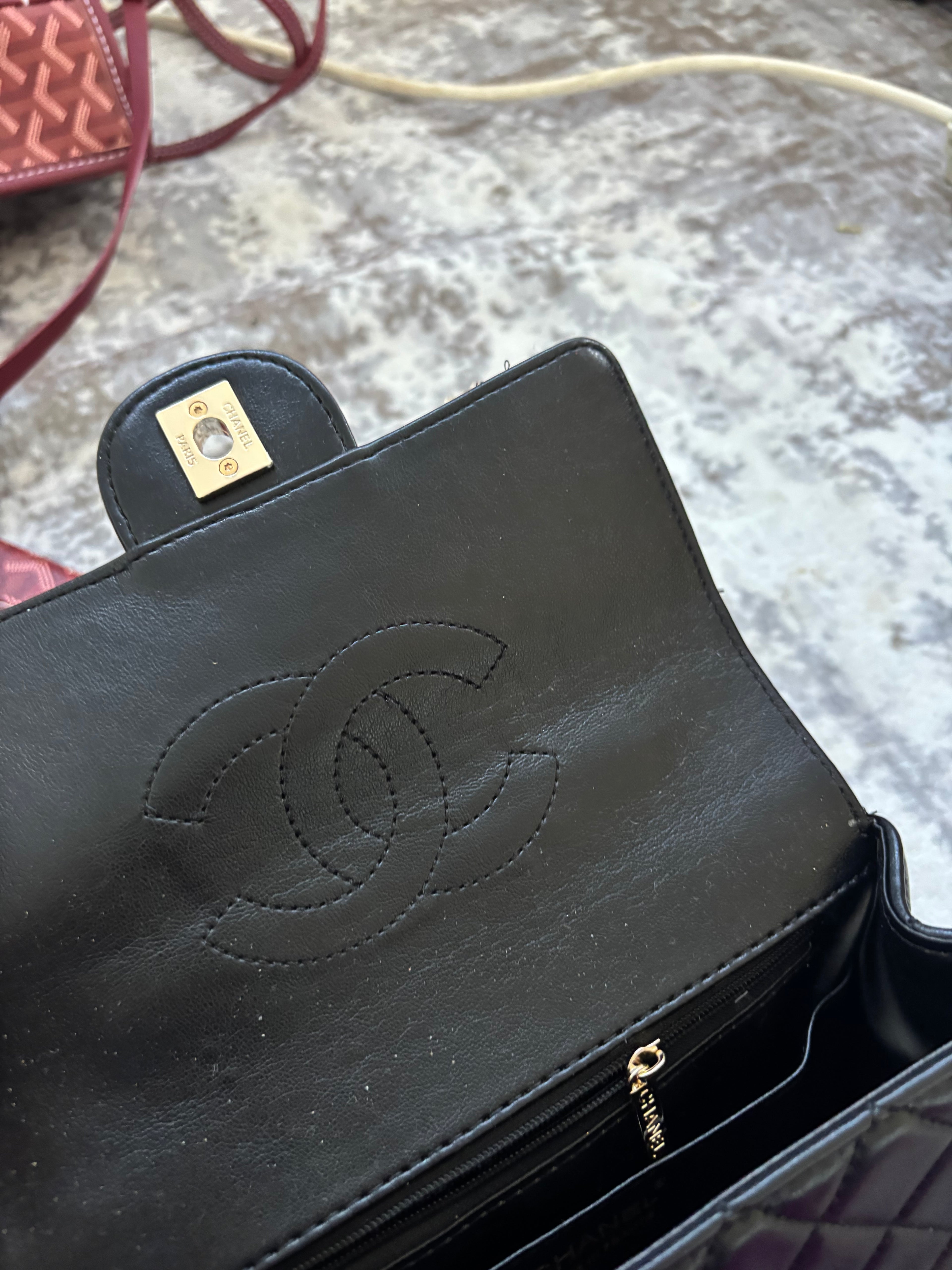Black Crystal Top Handle C bag