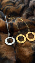 C Round Pendant Necklace