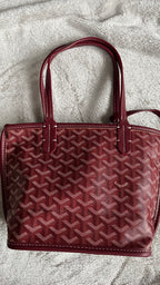 G Burgandy Tote Bag