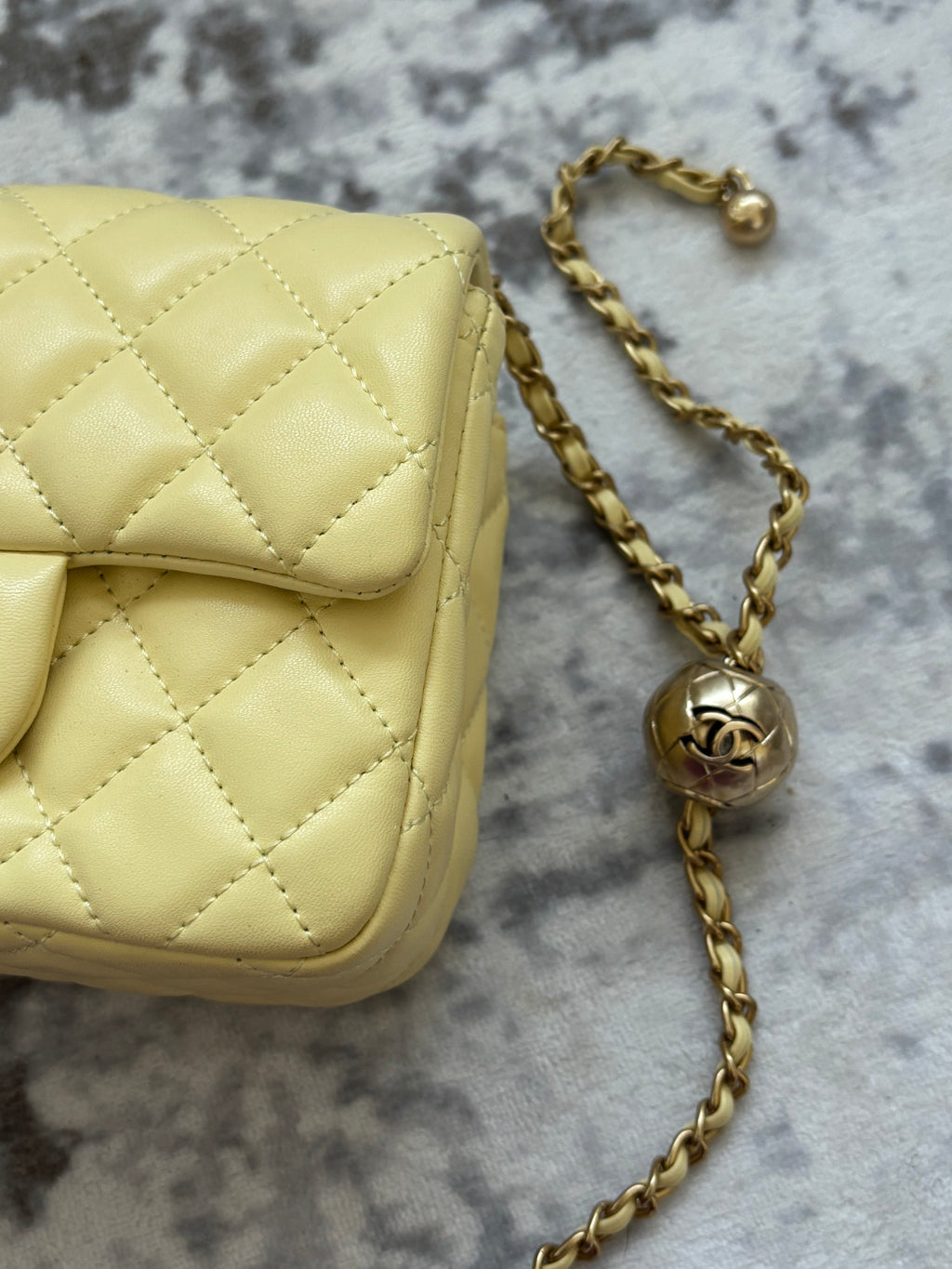 Yellow C Flap Bag