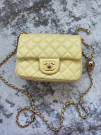 Yellow C Flap Bag