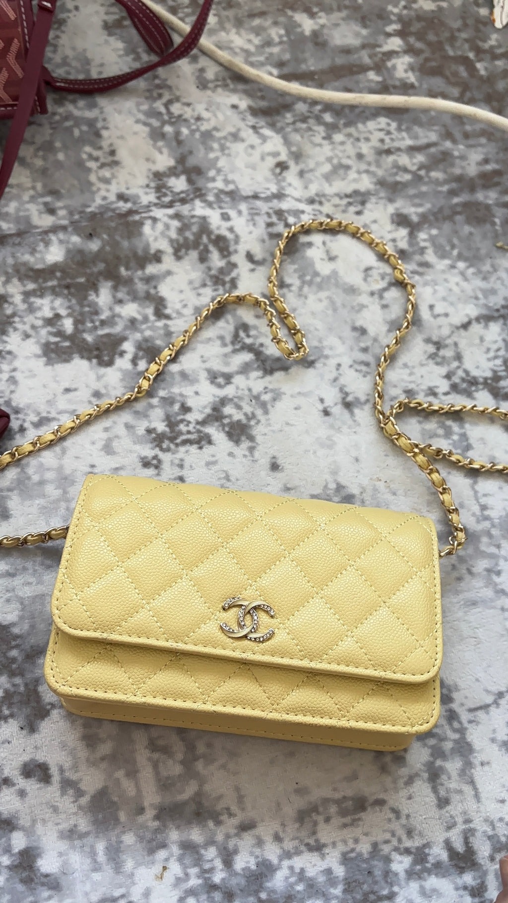 Yellow Chain Bag