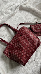 G Burgandy Tote Bag