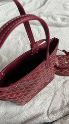 G Burgandy Tote Bag
