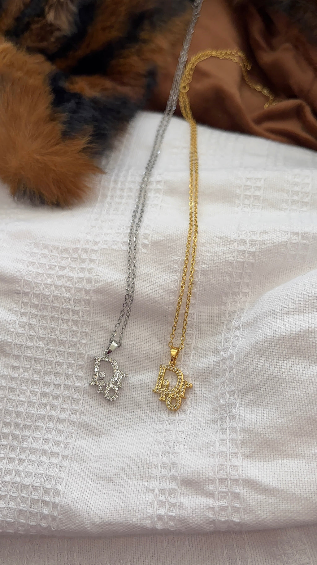 D Rhinestone Necklace