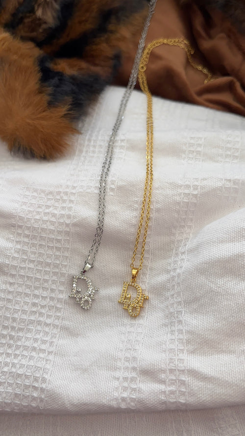 D Rhinestone Necklace