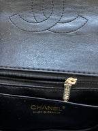 Black Crystal Top Handle C bag