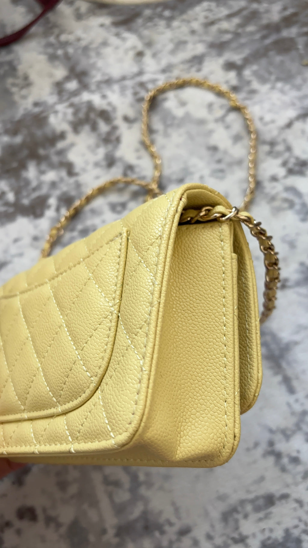 Yellow Chain Bag