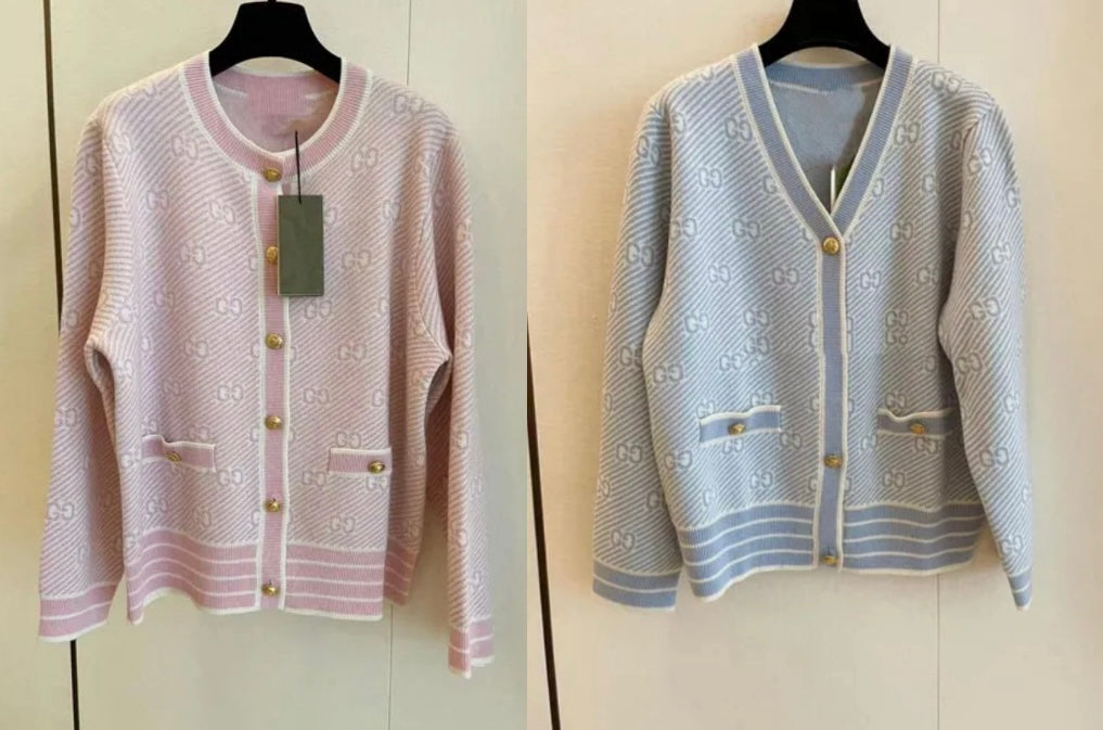 Pre-Order GG Cardigans Pink or Blue